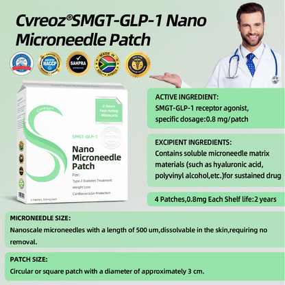 [See results in 7 days]🌲Cvreoz® SMGT-GLP-1 Nano Microneedle Patch（Painless, long-lasting, addressing diabetes, obesity, and cardiovascular diseases）